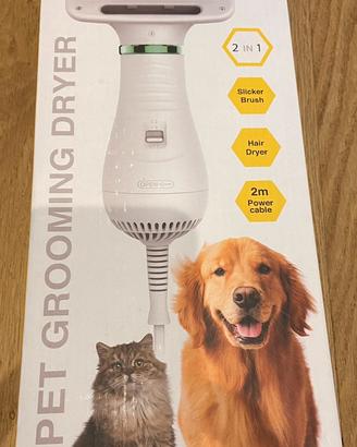 Asciugacapelli per cani con cardatore