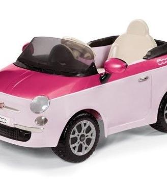 AUTO ELETTRICA FIAT 500 ROSA/FUCSIA 6V  PEG PEREGO