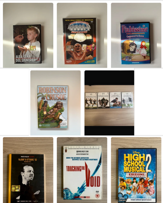 Lotto DVD originali film e cartoni