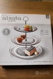 Alzata in vetro per dolci