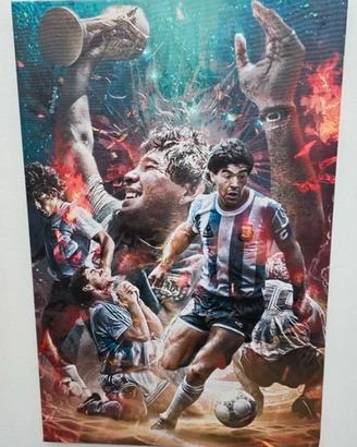 Tela quadro Diego Armando Maradona Argentina
