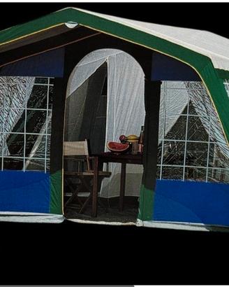 tenda da campeggio a tetto spiovente 7 posti