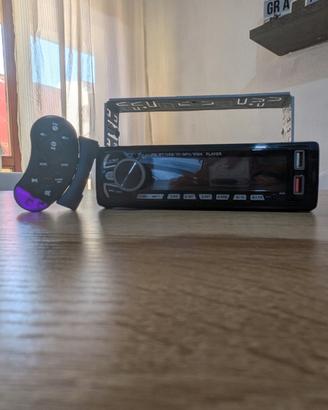 Autoradio Bluetooth 1 DIN con telecomando
