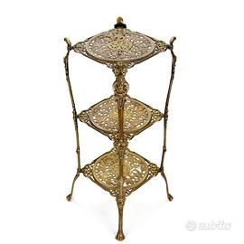 Portavasi Vintage in Ottone stile vittoriano