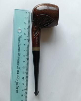 pipa anni 70 intagliata, vintage