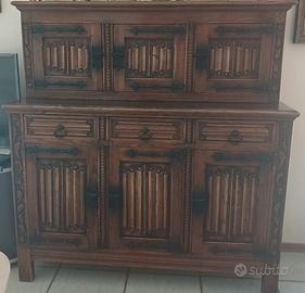 Credenza antica  due pezzi