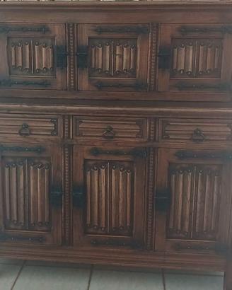 Credenza antica  due pezzi