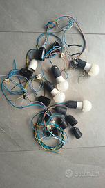15x frutti portalampada E27 + 4x lampadine 60W