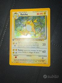 Pokemon Raichu set base 1 edizione holo ita