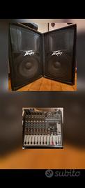 Impianto Audio completo Mixer + casse