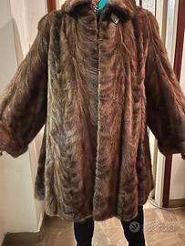 Cappotto vintage in vero visone naturale