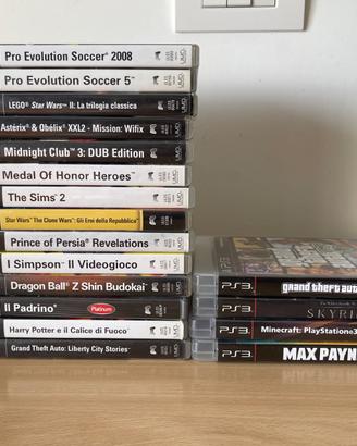Lotto giochi psp e ps3