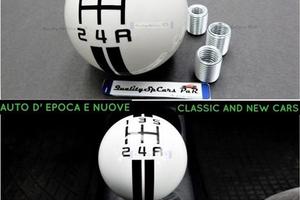 POMELLO Universale Leva Cambio BIANCO Auto 5 Marce