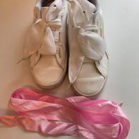 Scarpe Puma in vernice bianca