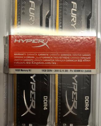 Kit RAM Kingston HyperX Fury 16GB - DDR4