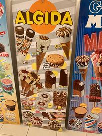 Tabella gelati algida anni 80