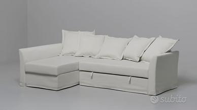 Divano letto angolare bianco