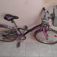 bicicletta BTWIN ruote da 24" per bimba