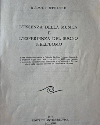 L'essenza della musica Rudolf Steiner 