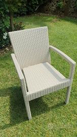 sedie in alluminio per esterno stock