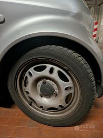 4 Cerchi in ferro Smart (3 fori) + Gomme Invernali
