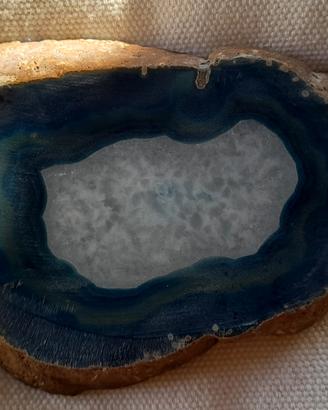 Fermacarte agata blu lucida gr 470