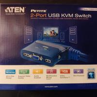 Switch USB VGA/Audio cablato 2-porte