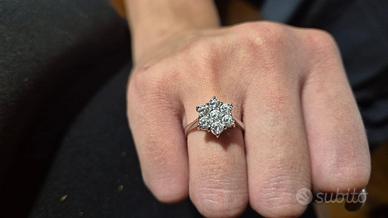 Anello in Oro bianco e Diamanti Recarlo