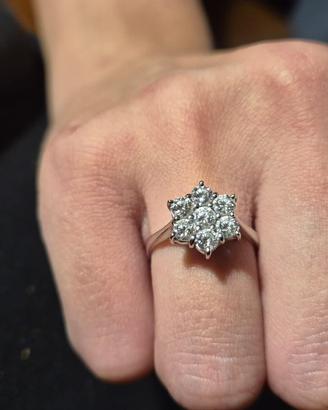 Anello in Oro bianco e Diamanti Recarlo