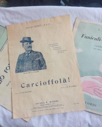Spartiti canzoni Napoletane