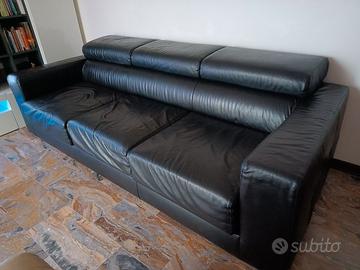 Divano Lineare Manhattan Pelle 