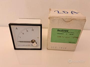 Amperometro analogico Pantec 20A