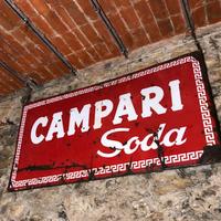 Insegna epoca vintage CAMPARI SODA