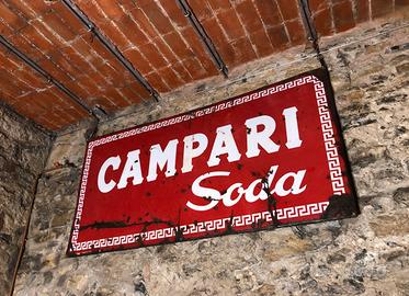 Insegna epoca vintage CAMPARI SODA