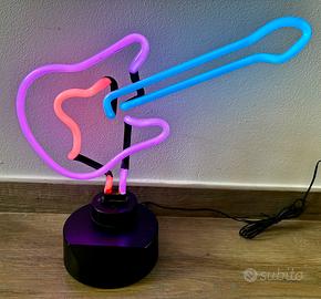 INSEGNA NEON VINTAGE CHITARRA