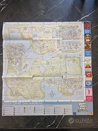 Mappa cartacea ufficiale GTA: San Andreas Ps2