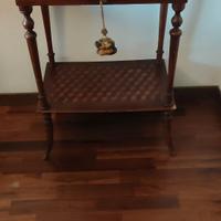 antico tavolino toeletta con ribaltina