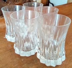 5 Bicchieri da cocktail vintage in cristallo