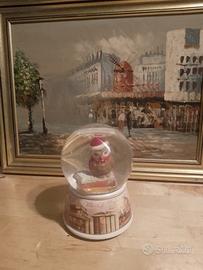 carillon con neve vintage funzionante 