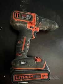 Trapano Avvitatore a Percussione Black+Decker 18V