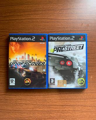 Lotto Need For Speed PS2 - ProStreet + Undercover