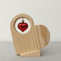 Cuore in legno artigianale fatto a mano