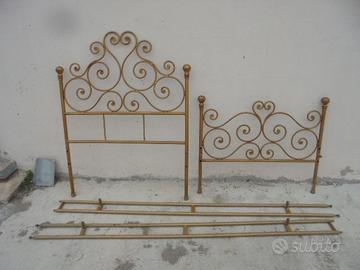 Letto artigianale in ferro battuto antico  permuto