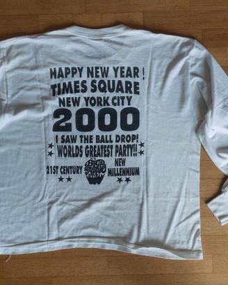 T-Shirt Happy New Year Times Square NYC 2000 XL