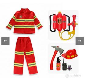 Costume pompiere/vigile del fuoco Carnevale