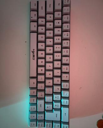 HXSJ Tastiera Gaming 60% RGB Bianca – Compatta USB
