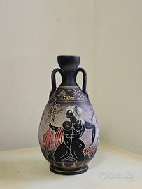 anfora greca vintage nero e oro