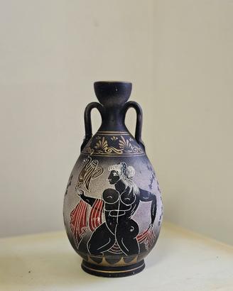 anfora greca vintage nero e oro