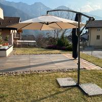 Ombrellone da giardino a palo decentrato Ø 300 cm