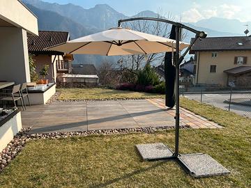 Ombrellone da giardino a palo decentrato Ø 300 cm